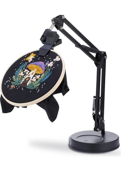 Nakış Çember Standı Ayarlanabilir Nakış Çember Standı Katlanabilir Metal Nakış Standı 360 Derece Rotasyon (Yurt Dışından)