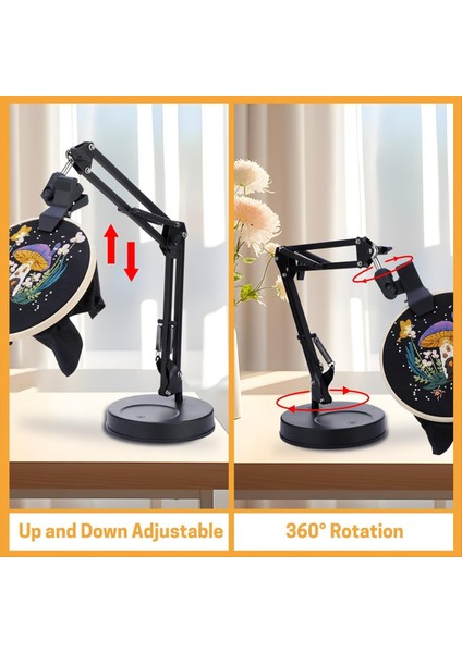 Nakış Çember Standı Ayarlanabilir Nakış Çember Standı Katlanabilir Metal Nakış Standı 360 Derece Rotasyon (Yurt Dışından) modelleri