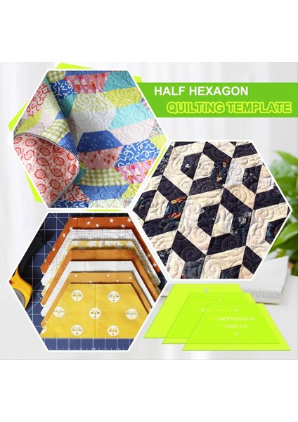 6pcs Yarı Altı Hekson Yatak Şablonu Akrilik Quilting Şablon Cetvel 8 9 10 Inç Yorgan Hükümdarları Kapitone Için (Yurt Dışından) indirimleri