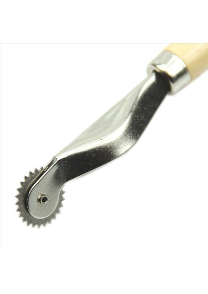 2pc Ahşap Sapı Overneedle Tekerlek Deri Iğne Aralık Kağıt Perforasyon Aracı Rulet 2mm (Yurt Dışından) modelleri