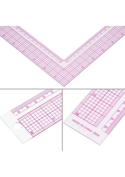 Dikiş Tedbir Hükümdarları 90 Derek L Şeker Kare Cetvel Metrik ve Imparatorluk Giyim Cetveli Terzi Zanaat Aracı (Yurt Dışından) indirimleri