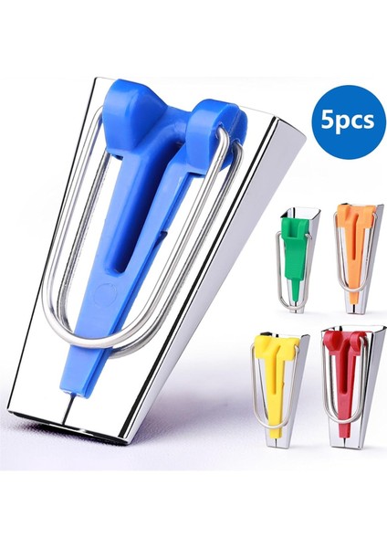 5 Boyut Önyargı Bandı Yapımcıları Kumaş Kapitone Dikiş Özelleştirme Katı Önyargı Kapitone Aracı Için Önyargı Bağlayıcı Bant Yapma Aracı (Yurt Dışından) modelleri