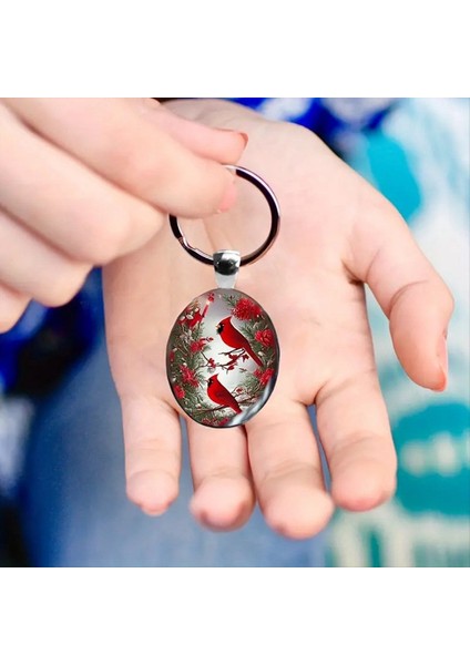 10PCS Hayvan Kırmızı Keychain Sevgililer Günü Si Için Çift Taraflı Anahtarlık (Yurt Dışından) fırsatları