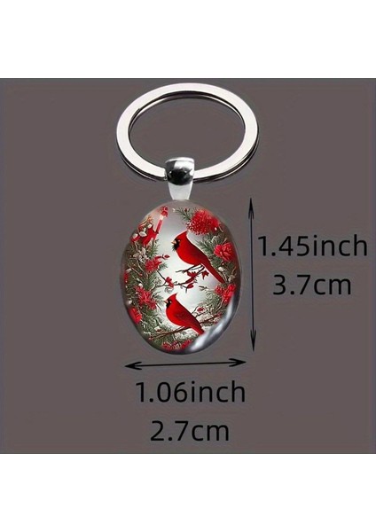 10PCS Hayvan Kırmızı Keychain Sevgililer Günü Si Için Çift Taraflı Anahtarlık (Yurt Dışından) indirimleri