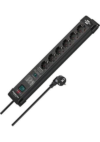 Premium- 26.000 Amper Akım Korumalı 1.8 Metre 6 Soketli Priz fiyatları