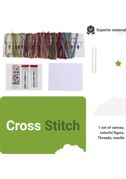 Dıy El Yapımı Iğne Işi Çapraz Dikiş Seti Nakış Kiti 14CT Güzel Çiçekler Desen Çapraz Dikiş 19*47CM Ev Dekorasyon (Yurt Dışından) fiyatları