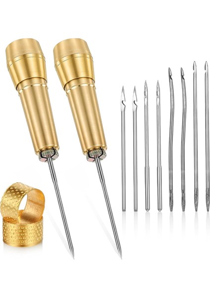 14 Adet Deri Dikiş Aim Iğne Bakır Saplı Deri Dikiş Iğnesi Deri El Sanatları Dikiş Araçları (Yurt Dışından)