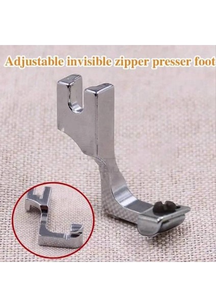 Tek Iğne Lockstitch Endüstriyel Dikiş Makinesi Için Ayarlanabilir Görünmez Fermuar Baskısı Ayak Tek Taraflı Fermuar Ayakları (Yurt Dışından) fırsatları