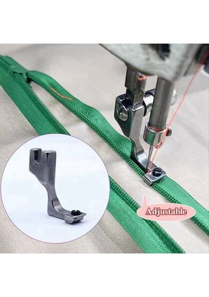 Tek Iğne Lockstitch Endüstriyel Dikiş Makinesi Için Ayarlanabilir Görünmez Fermuar Baskısı Ayak Tek Taraflı Fermuar Ayakları (Yurt Dışından) indirimleri