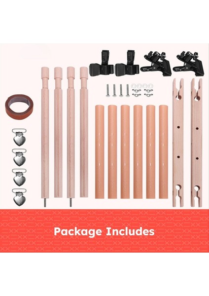 Dönen Ahşap Çapraz Sap Çerçevesi - Klipsli Ayarlanabilir Büyük Nakış Kasnak Tutucu Dikiş El Sanatları Için Uygun (Yurt Dışından) fırsatları