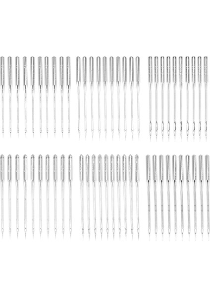 Dikiş Makinesi Iğneleri 60 Pcs Evrensel Beyaz Dikiş Makinesi Iğneleri Kot Kot Pantolon Için Dikiş Makinesi Aksesuarları (Yurt Dışından)