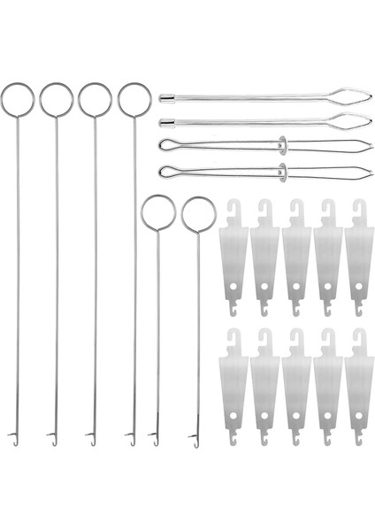 20PCS Dikiş Yüzüğü Flipperhook Dikiş Döngü Turner Kancaları Çizme Ceketler Için Drawstring Thread Aracı Hoodies (Yurt Dışından)