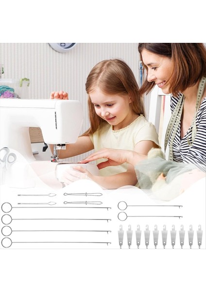 20PCS Dikiş Yüzüğü Flipperhook Dikiş Döngü Turner Kancaları Çizme Ceketler Için Drawstring Thread Aracı Hoodies (Yurt Dışından) fırsatları