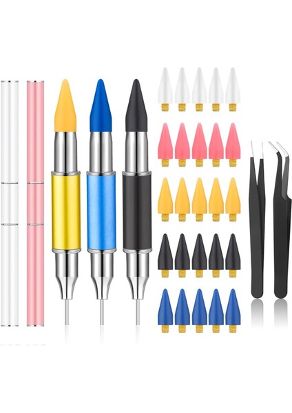 5 Pcs Rhinestone Seçici Aracı Rhinestone Aplikatör Aracı Rhinestones Için Balmumu Kalemi Rhinestones Gem Seçici (Yurt Dışından)