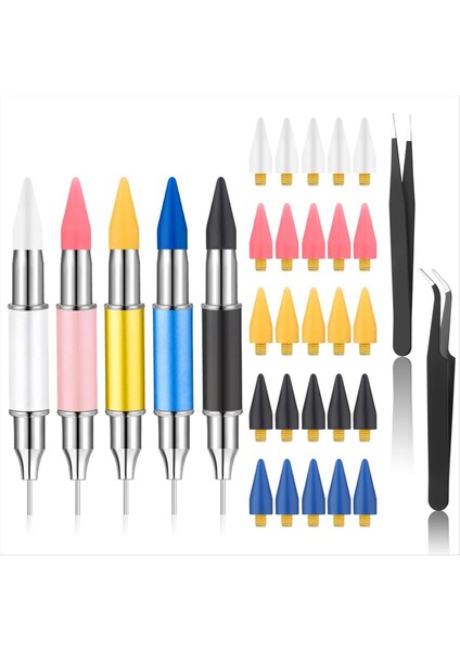 5 Pcs Rhinestone Seçici Aracı Rhinestone Aplikatör Aracı Rhinestones Için Balmumu Kalemi Rhinestones Gem Seçici (Yurt Dışından) fırsatları