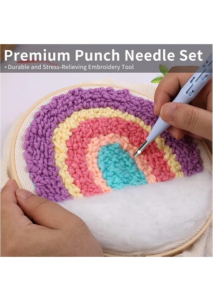 Nakış Yumruk Iğnesi Seti 8pcs Dikiş Yumruk Iğneleri 4 Renk Iplikli Örgü Iğneleri Sanat El Yapımı Dikiş Aletleri (Yurt Dışından) modelleri