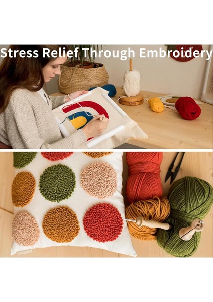 Nakış Yumruk Iğnesi Seti 8pcs Dikiş Yumruk Iğneleri 4 Renk Iplikli Örgü Iğneleri Sanat El Yapımı Dikiş Aletleri (Yurt Dışından) fırsatları