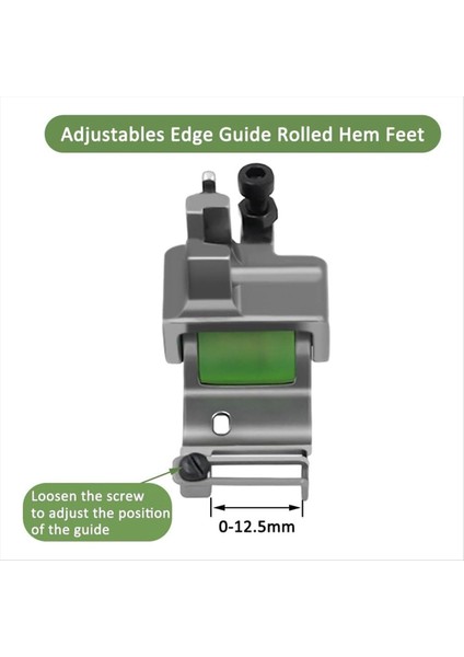 X6 Ayarlanabilir Kenar Kılavuzu Haddelenmiş Hem Ayaklar 0 1-12 5mm Roller Hemmer Pres Ayağı Endüstriyel Lock-Stick Sive Blade (Yurt Dışından) modelleri