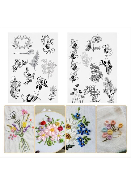 Nakış ve Dikiş Nakış Kağıdı Nakış Çıkarılabilir Nakış Transferi Aktarımı Için 6pcs (Yurt Dışından) indirimleri