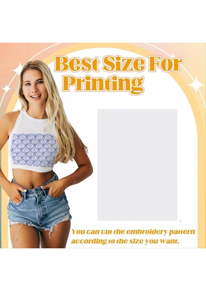 20 Adet 8 3X11 7inch Su Çözünür Nakış Dengeleyicisi Makine Nakış ve El Dikiş Nakış Desenleri (Yurt Dışından) modelleri