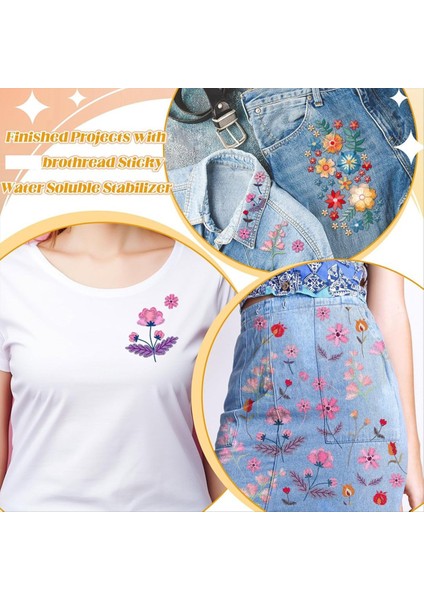 20 Adet 8 3X11 7inch Su Çözünür Nakış Dengeleyicisi Makine Nakış ve El Dikiş Nakış Desenleri (Yurt Dışından) fırsatları