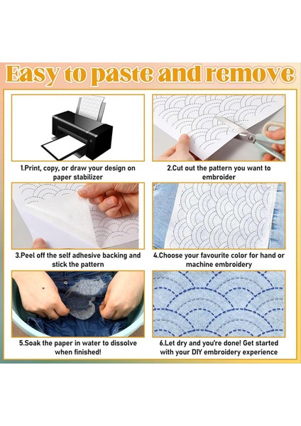 20 Adet 8 3X11 7inch Su Çözünür Nakış Dengeleyicisi Makine Nakış ve El Dikiş Nakış Desenleri (Yurt Dışından) indirimleri