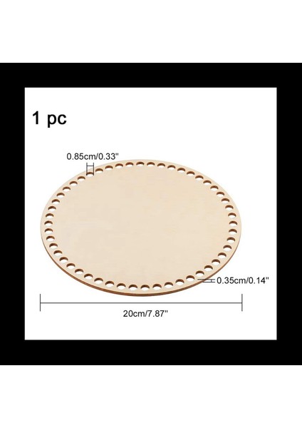 2pcs 20 cm Doğal Ahşap Sepet Alt Delikli Dıy Örgü Için Daire Boş Ahşap Taban Tığ Torbası Alt Şekillendirici Zanaat (Yurt Dışından) fiyatları