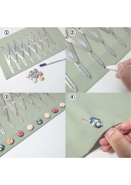 Dikiş Göstergesi Ayarlanabilir Genişletilebilir Dikiş Göstergesi Düğmesi Kılavuzu Düğmeler Için Pleats Dıy Perde Aksesuarları (Yurt Dışından) fırsatları