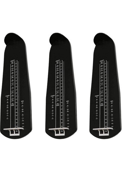 3x Profesyonel Ayak Ölçüm Cihazı Abd Standart Ayakkabı Sizer Ayakkabı Ölçüm Cihazı Cetvel Sizer Çocuklar ve Yetişkinler (Yurt Dışından)