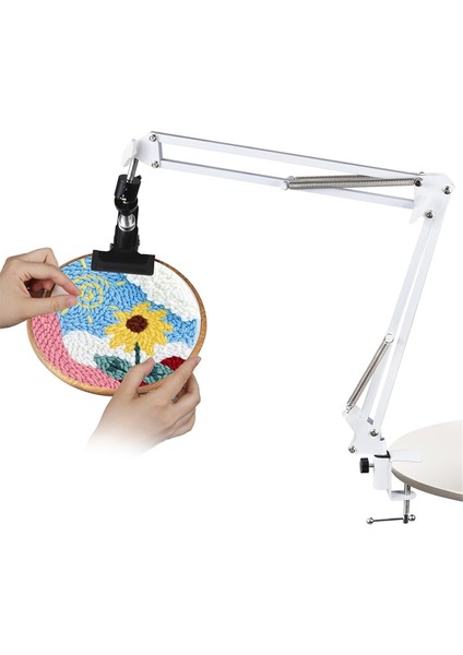 Nakış Çember Standı Katlanır Metal Nakış Çember Stand Diz Üstü Nakış Çember Iğne Işleri Projeleri Için Uygun (Yurt Dışından)