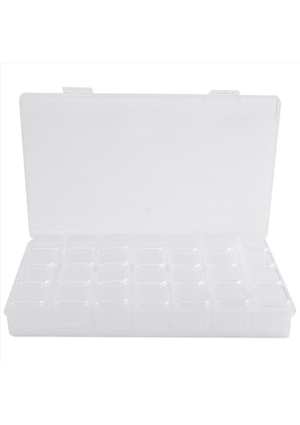 Dıy Boyama Araçları Elmas Noktalar Aksesuarlar Kiti Elmas Resim Sanatı Için 28 Yuvalı Elmas Nakış Kutusu (Yurt Dışından)