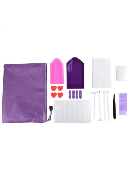 Dıy Boyama Araçları Elmas Noktalar Aksesuarlar Kiti Elmas Resim Sanatı Için 28 Yuvalı Elmas Nakış Kutusu (Yurt Dışından) fırsatları