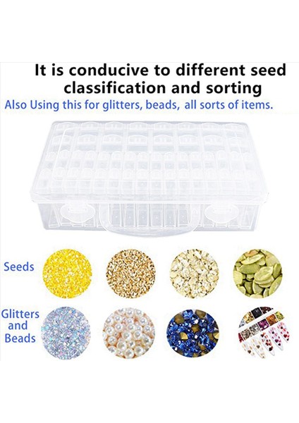 2x 48 Bölme Saklama Kutusu Temiz Tohum Boncuk Organizatör Küçük Çıkarılabilir Kap Kapaklı (Yurt Dışından) modelleri