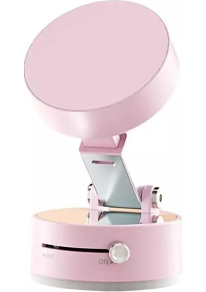 Vakumlu Kilitli Araç Içi Telefon Tutucu Manyetik Mıknatıslı Ile Uyumlu Ister Evde Ister Arabada Ister Mutfakta Kullanın Çıkarılan Tekrar Takılan Vakum Kilitli Yeni Nesil Tutucu (Pembe)