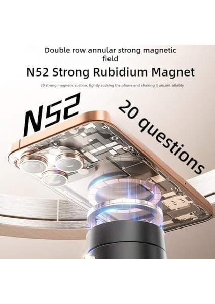 Vakumlu Kilitli Araç Içi Telefon Tutucu Manyetik Mıknatıslı Ile Uyumlu Ister Evde Ister Arabada Ister Mutfakta Kullanın Çıkarılan Tekrar Takılan Vakum Kilitli Yeni Nesil Tutucu (Pembe) modelleri