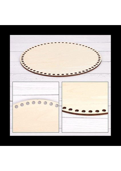 3pcs 30CM Doğal Ahşap Sepet Alt Delikli Dıy Örgü Için Daire Boş Ahşap Taban Tığ Torbası Alt Şekillendirici Zanaat (Yurt Dışından) indirimleri