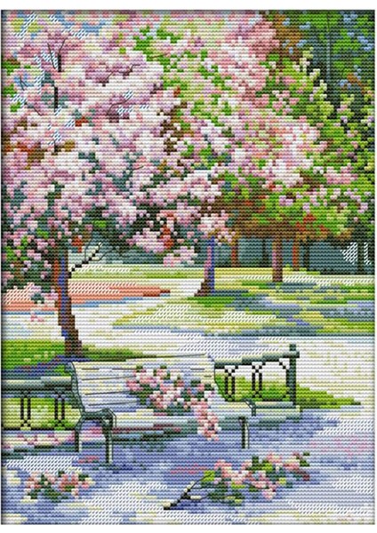 Çapraz Dikiş Damgalı Kitler 14CT Baskılı Nakış Bezi Iğne Nokta Kitleri Yeni Başlayanlar Için Kolay Desenler 10 63 x 12 99 Inç (Yurt Dışından)