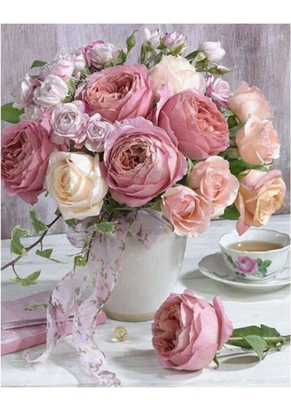 2 Set Dıy Yuvarlak Matkap Elmas Boyama Çapraz Dikiş Mozaikleri Tam% 100 Kapak Nakış &quot Kahve ve Gül&quot ve Yaz Çiçeği (Yurt Dışından) fiyatları