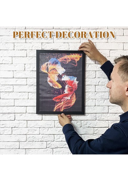 Elmas Boyama Tam Daire Elmas Kiti Rhinestone Resim Sanat Zanaat Ev Kapı Dekorasyonu (Koi) (Yurt Dışından) indirimleri