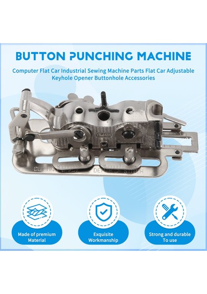 Bilgisayar Düz Araba Endüstriyel Dikiş Makinesi Parçaları Düz Araba Ayarlanabilir Anahtar Deliği Açıcı Buttonole Aksesuarları (Yurt Dışından) fırsatları