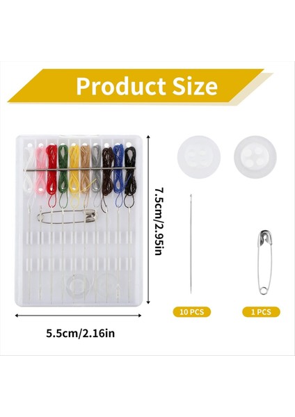 12 Kutu Dikiş Kiti Mini Dikiş Kiti Hızlı Düzeltme Kiti Dikiş Kiti Seyahat Acil Düzeltme Kiti Ön Dişli Iğne ve Iplik Kiti (Yurt Dışından) fiyatları