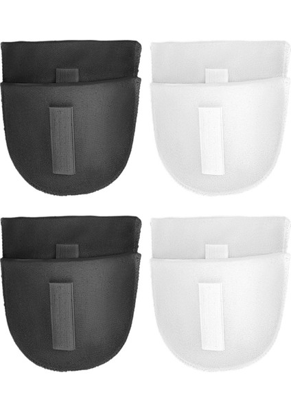 4 Faels Setim Omuz Pedleri Kalınlık Nefes Alabilir Sünger Pedler Omuzlar Için Omuz Arttırıcı Eğimli Yüksek Düşük Tişört (Yurt Dışından)