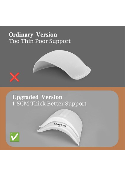 4 Faels Setim Omuz Pedleri Kalınlık Nefes Alabilir Sünger Pedler Omuzlar Için Omuz Arttırıcı Eğimli Yüksek Düşük Tişört (Yurt Dışından) fiyatları