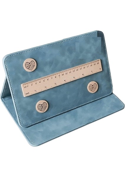 Grafik Tutucu Örgü Aracı Örgü Aracı Aksesuarları Grafik Tutucu Örme Desen Tutucu Tığ Desen Tutucu Mavi (Yurt Dışından)