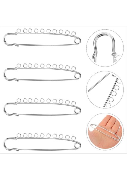 4pcs Büyük Güvenlik Pimleri Metal Broş Pimleri Kilt Pimleri Giysileri Battaniyeler Için Bağlanıcılar Etekler Kapitone Örgü Diy El Sanatları (Yurt Dışından) indirimleri
