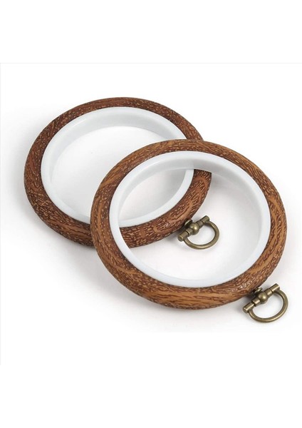 10 Adet Nakış Çemberleri Taklit Edilen Ahşap Nakış Dairesi Yuvarlak Ekran Çerçeve Çemberi Sanat Zanaat Dikiş ve Asılı (Yurt Dışından) fiyatları