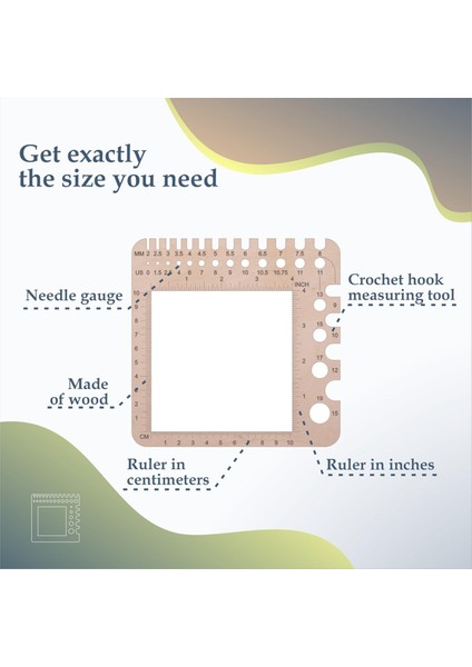 Örgü Iğne Göstergesi Cetvel Tığ Kancaları Gösterge Spinnings Kontrol Kartı Iplik Sarma Kılavuzu Tahta Örgü Aracı (Yurt Dışından) fırsatları