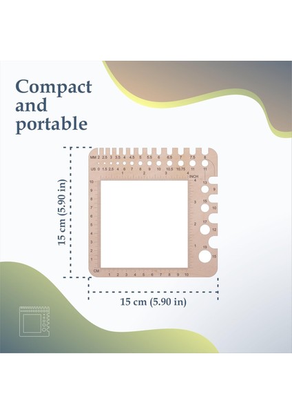 Örgü Iğne Göstergesi Cetvel Tığ Kancaları Gösterge Spinnings Kontrol Kartı Iplik Sarma Kılavuzu Tahta Örgü Aracı (Yurt Dışından) indirimleri