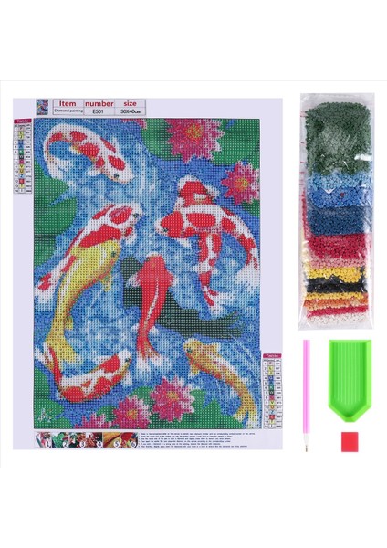 Koi Balık Elmas Boyama Kitleri Yetişkinler Için Nakış Zanaat Dekoru Çapraz Dikiş Kitleri Ev Duvar Dekorasyonu Için Araçlar (Yurt Dışından) modelleri
