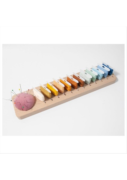 Nakış Ipliki Için Rafı Kayın Ahşap Diş Foss Organizer 12 Pcs Plastik Nakış Iplik Kartları (Dikdörtgen) (Yurt Dışından) fiyatları